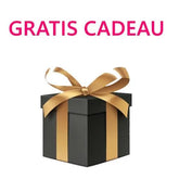 Zwarte cadeauverpakkingsdoos met goud lint voor gratis klein cadeau ter waarde van ongeveer €2